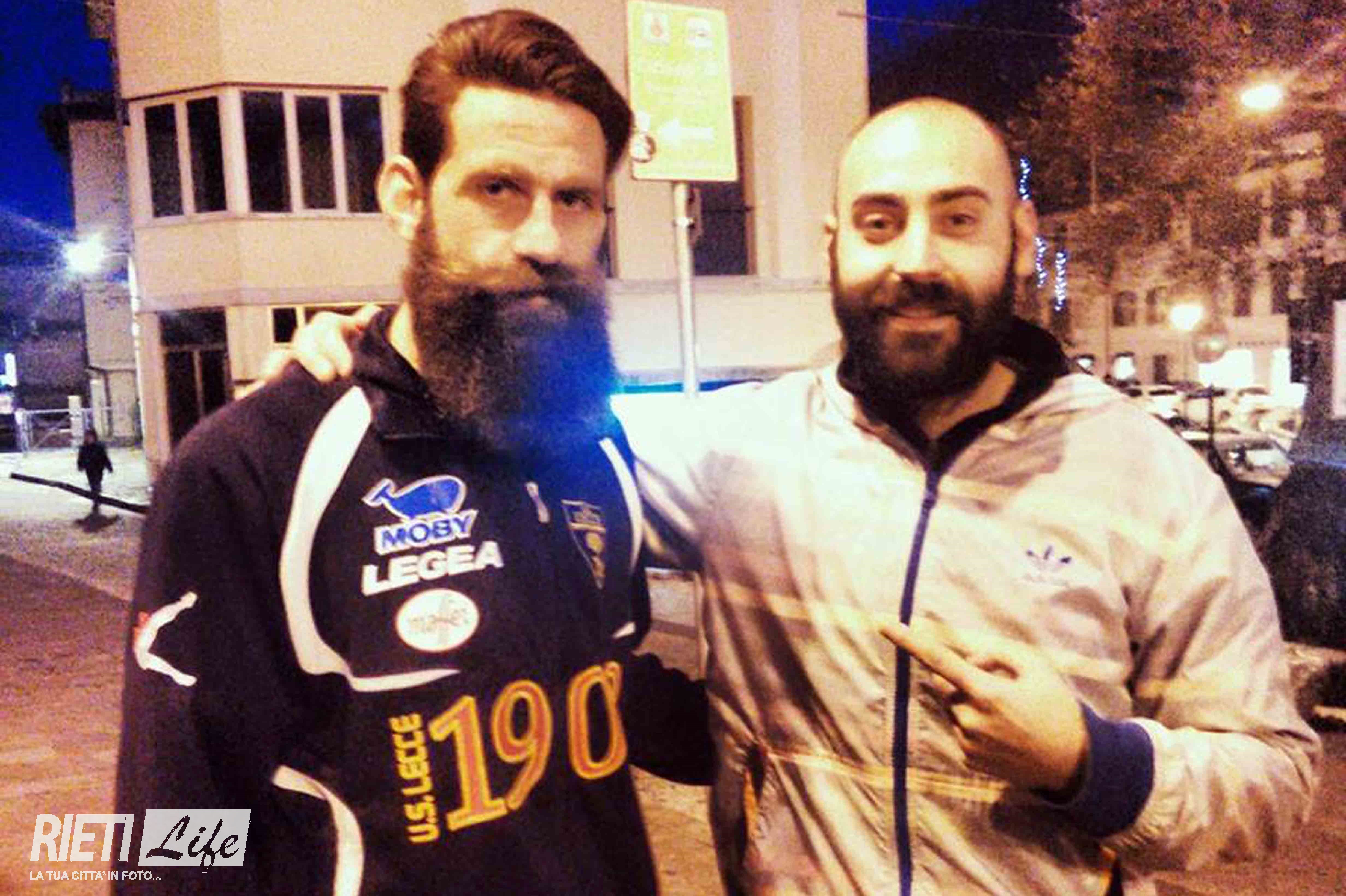 A RIETI L IDOLO DEL WEB MOSCARDELLI LA BARBA PI LUNGA DEL CALCIO