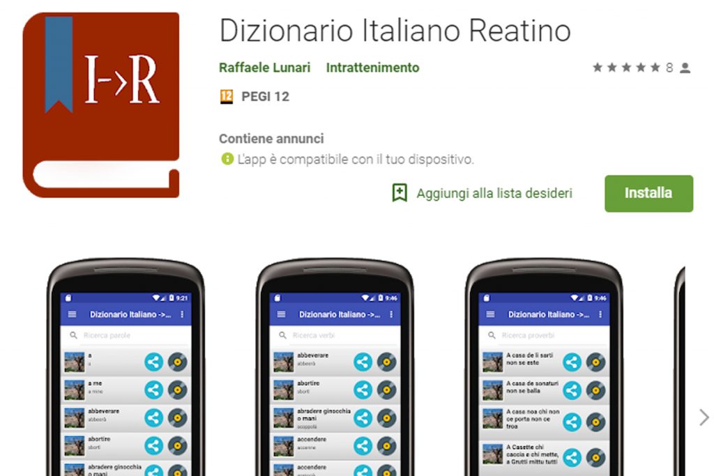 Un Dizionario Italiano Reatino Esiste E L App Di Raffaele Lunari Rieti Life