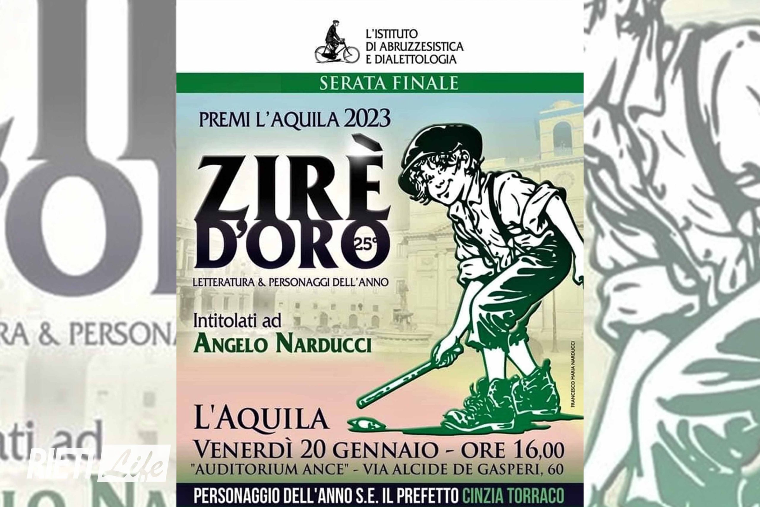 Al Maestro Camillo Berardi di Amatrice il premio Zir d Oro