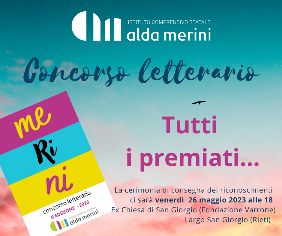 II Concorso Letterario Alda Merini tutti i vincitori Poesie e racconti