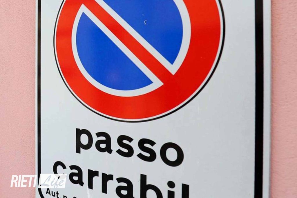 Concessioni Passo Carrabile Comune Di Rieti Indicazioni Per Il